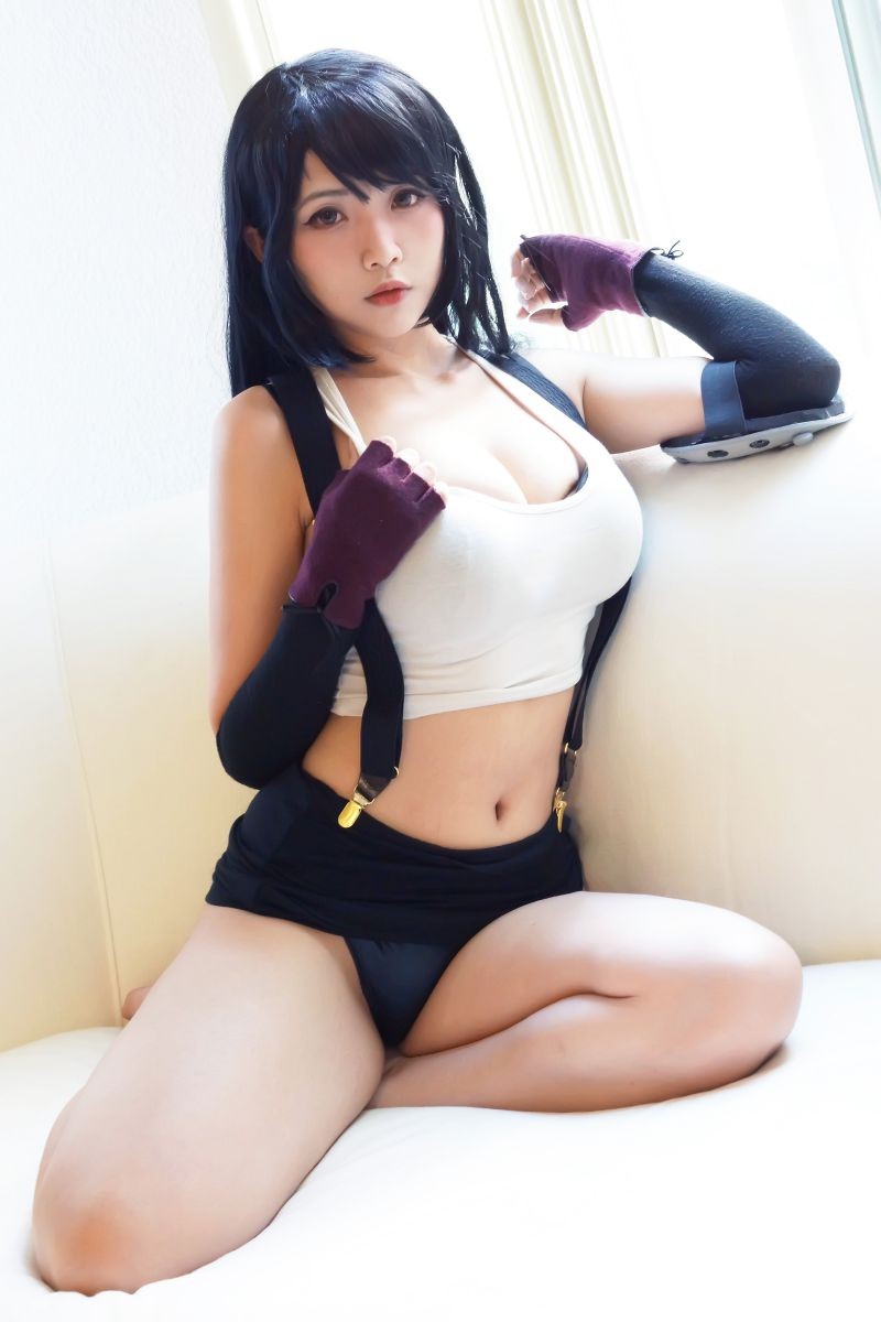 Hana Bunny 蒂法洛克哈特 Cosplay写真｜Final Fantasy VII Tifa Lockhart 高清图集[10P-820K]插图5