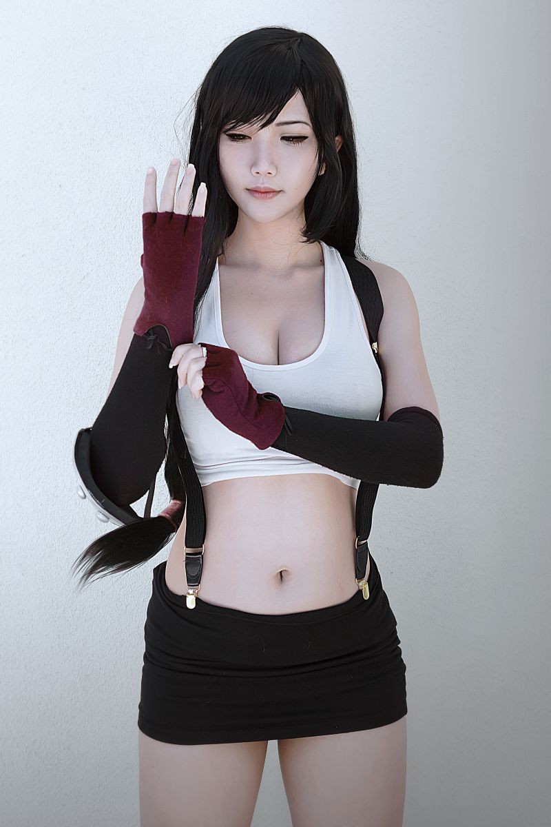 Hana Bunny 蒂法洛克哈特 Cosplay写真｜Final Fantasy VII Tifa Lockhart 高清图集[10P-820K]插图