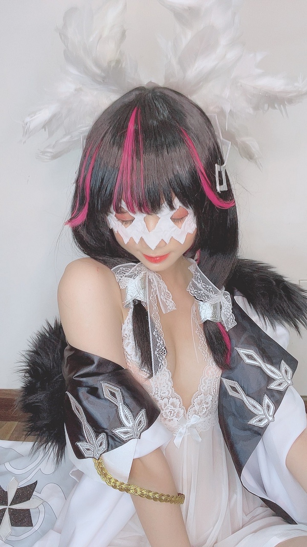 PoppaChan Columbina Cosplay Set (Genshin Impact Fatui) – 146 Photos 346MB插图6