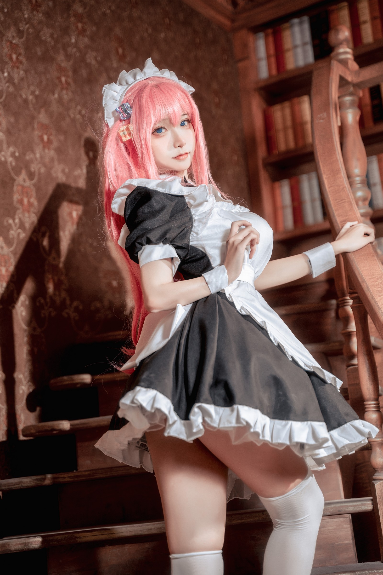 Seya-狮砸 – 孤独摇滚 后藤一里 女仆 Cos 高清写真（14P-162.3MB）插图9
