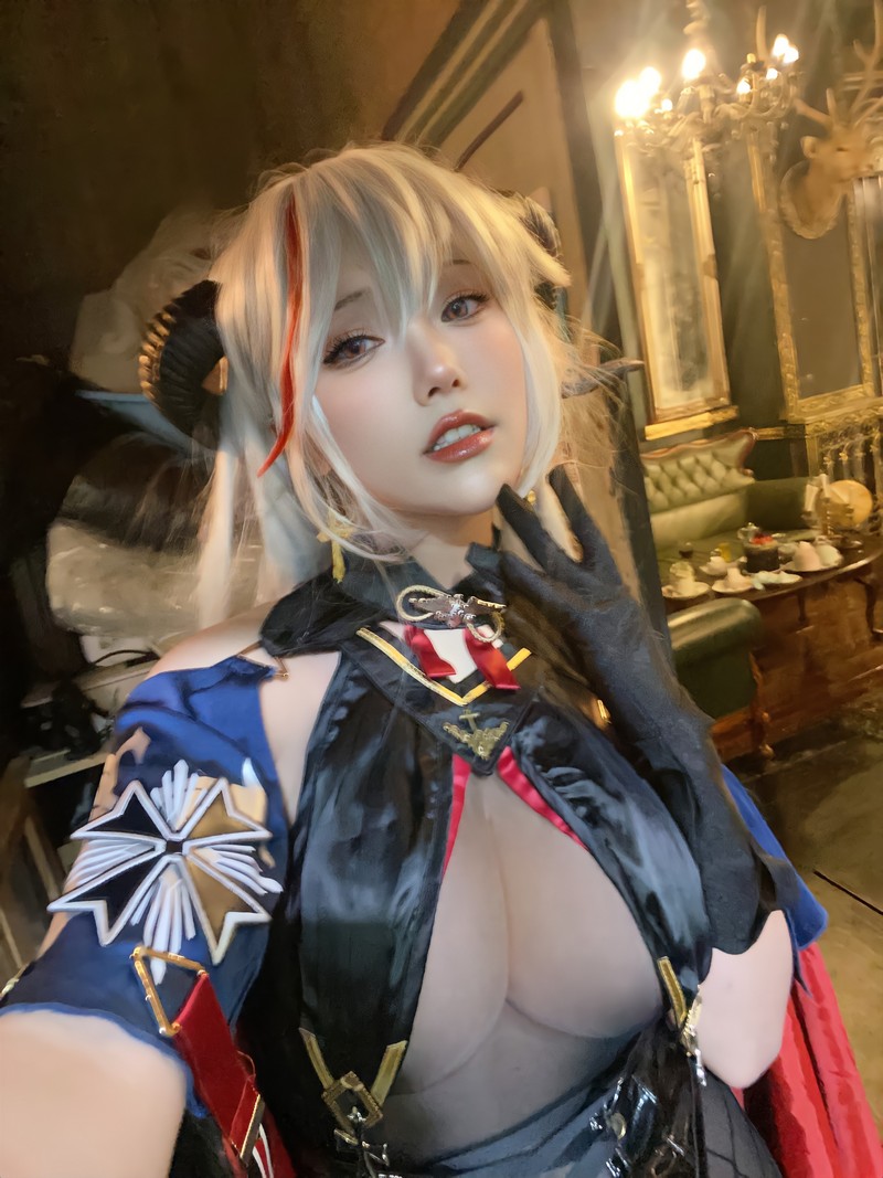 切切Celia 埃吉尔 Aegir Cosplay Azur Lane 写真 32P+2V插图4