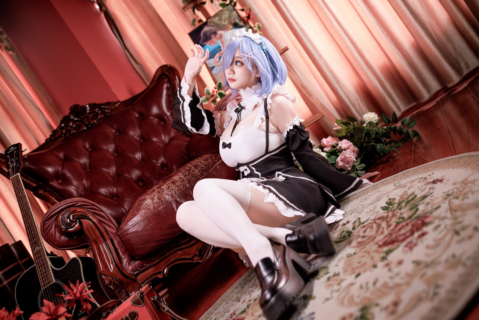阿雪雪写真Re0雷姆Cosplay高清套图（87P+3V / 2.94G）从零异世界系列插图6