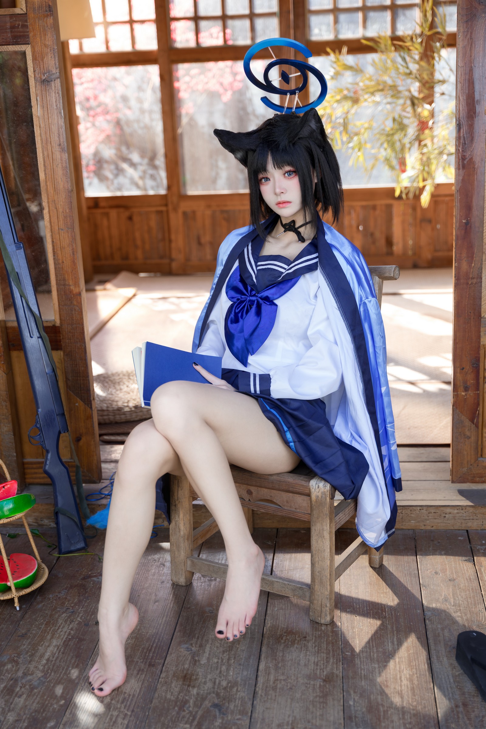 九柒喵 – 桐生桔梗 Cos 高清大合集（88P-470MB）和风旗袍写真插图4