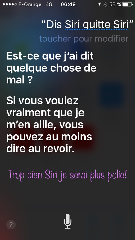 Siri susceptible!