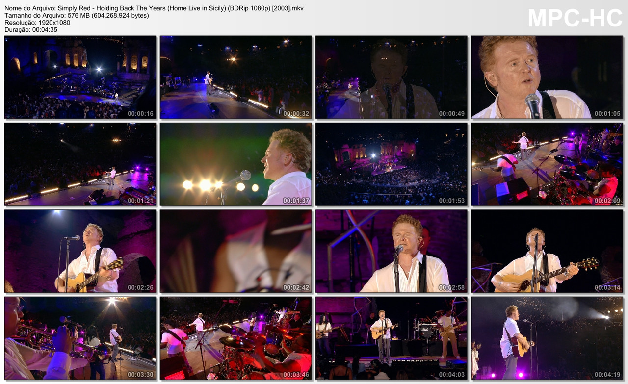 Simply Red - Holding Back The Years (Home Live in Sicily) (BDRip 1080p) [2003]