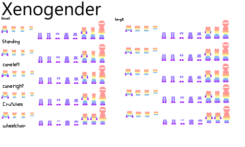 xenogender no symbol stripe