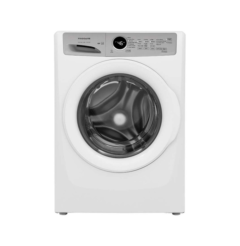 Lavadora Frigidaire de carga frontal en color blanco
