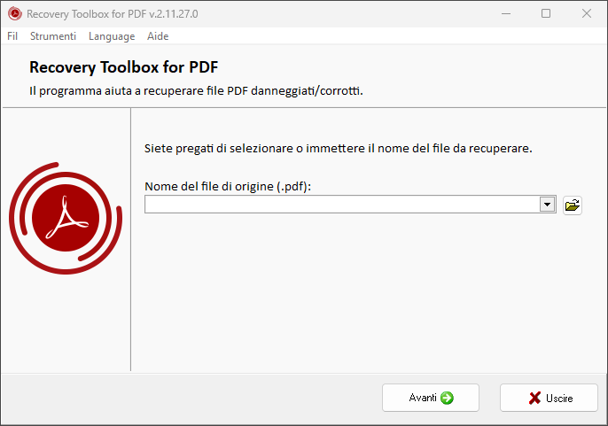 Recovery Toolbox for PDF 2.11.27.0 Multilingual Untitled