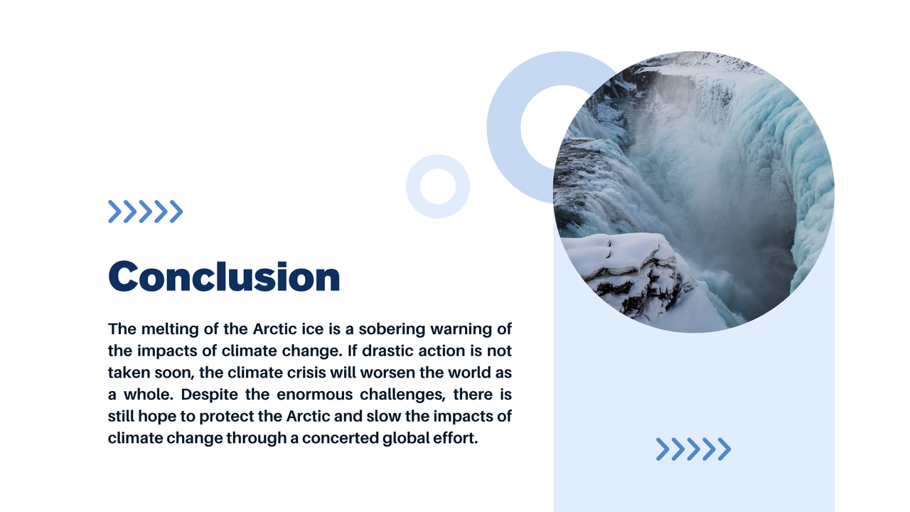 Blue and White Simple The Future Of The Arctic Presentation