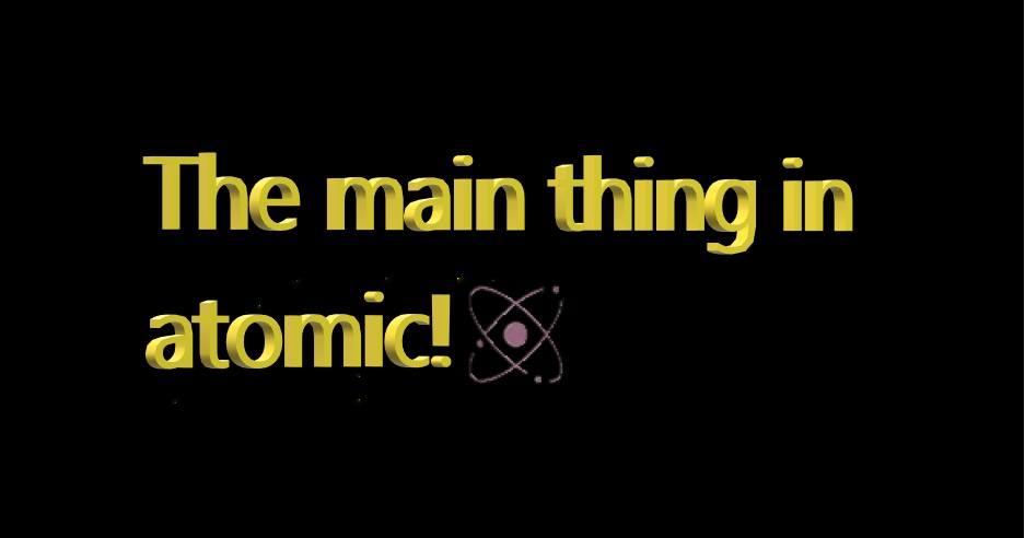 screenshot on GitHub showing the image added to Markdown that says "The main thing in atomic".