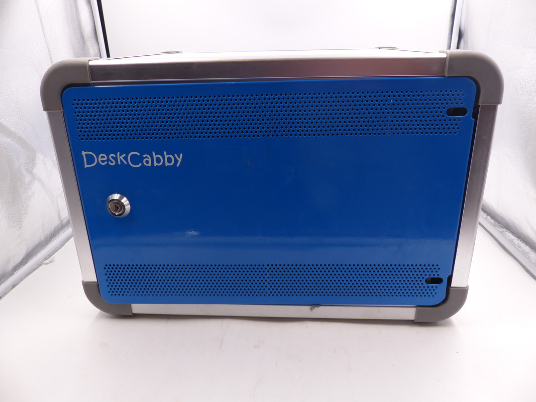 DESKCABBY 12 DEVICE DESKTOP USB CHARGE AND SYNC CABINET WITH LOCK AND KEY
