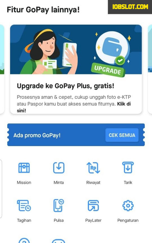 Proses Upgrade Menjadi GoPay Plus
