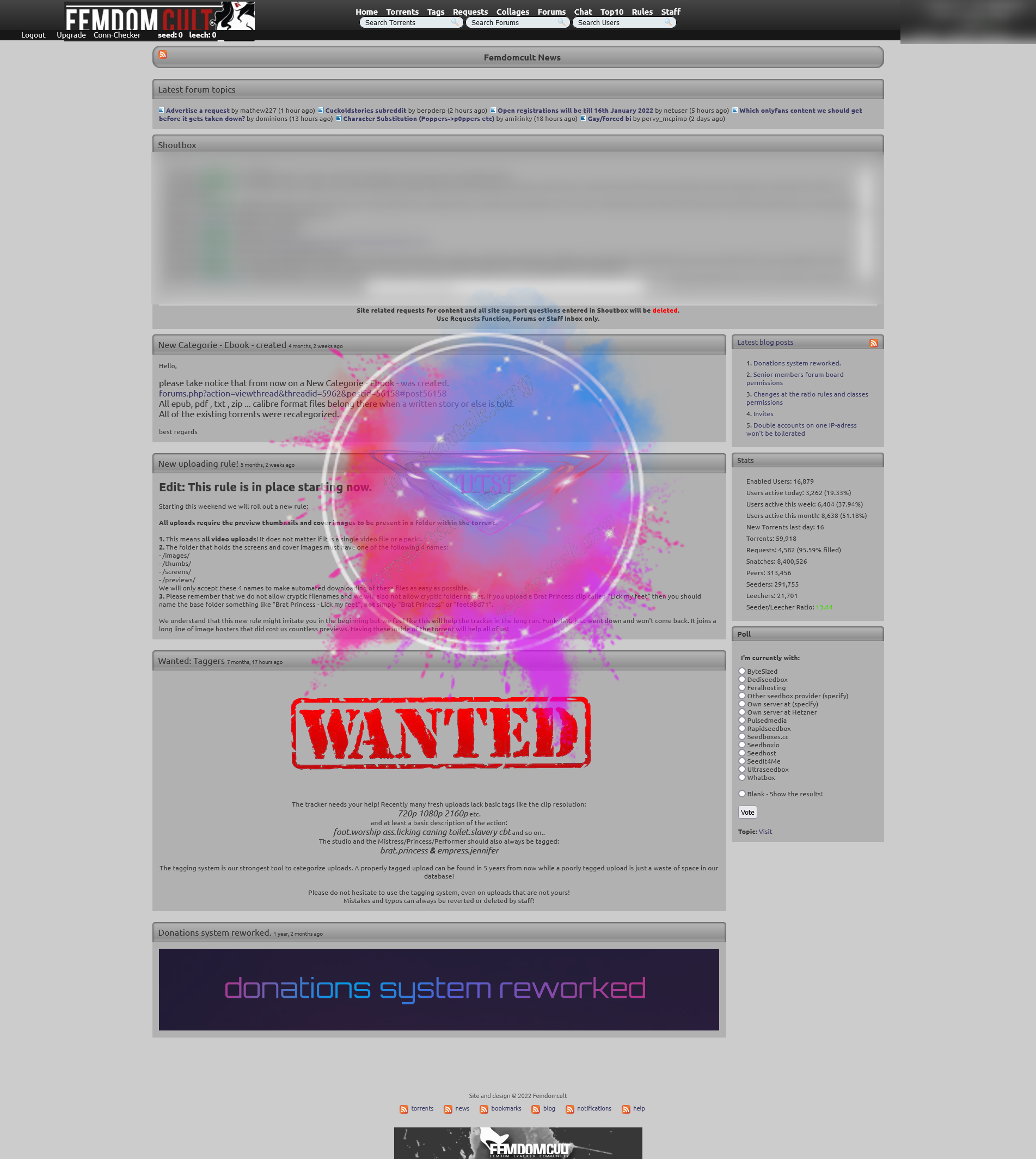 Femdomcult: Limitált ideig nyitva a szabad regisztráció! ⋆ UTSF Magazin |  TORRENTEK.org - UTSv4 Beta version