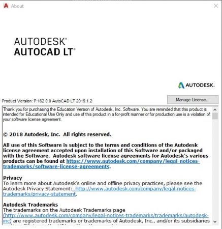 Autodesk AutoCAD LT 2019.1.2 | x86,x64 (6/1)