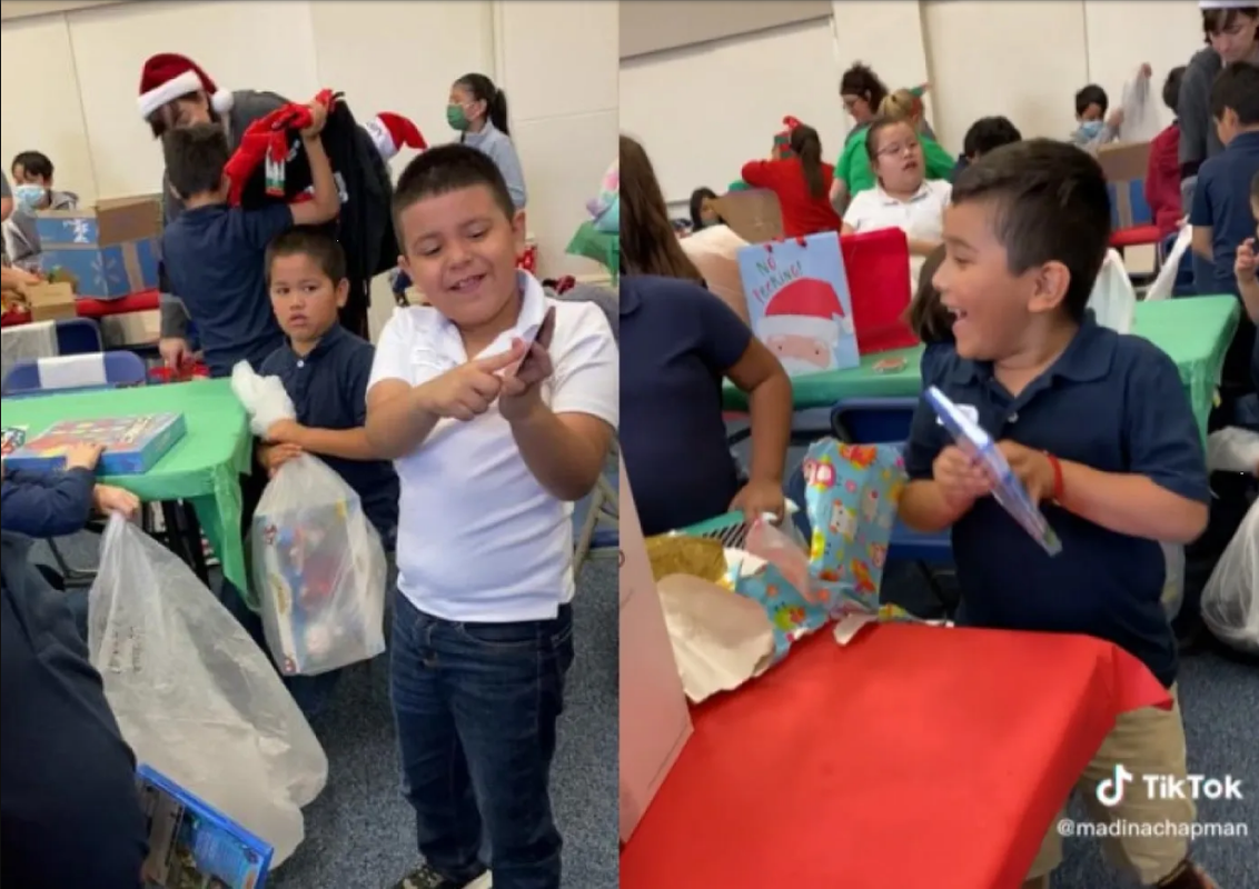 Niño se desmaya al ver regalo de Navidad