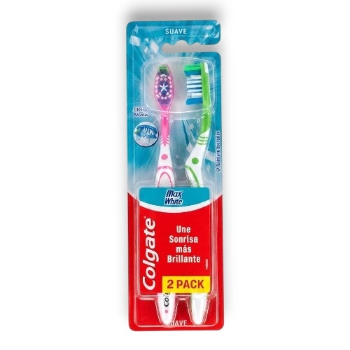 Colgate Cepillo Dental Suave Max White 2/1