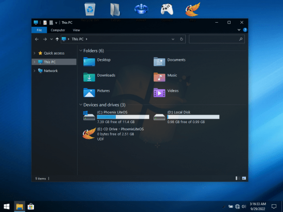 Windows 10 22H2 Build 19045.2075 Phoenix LiteOS (x64) 2022