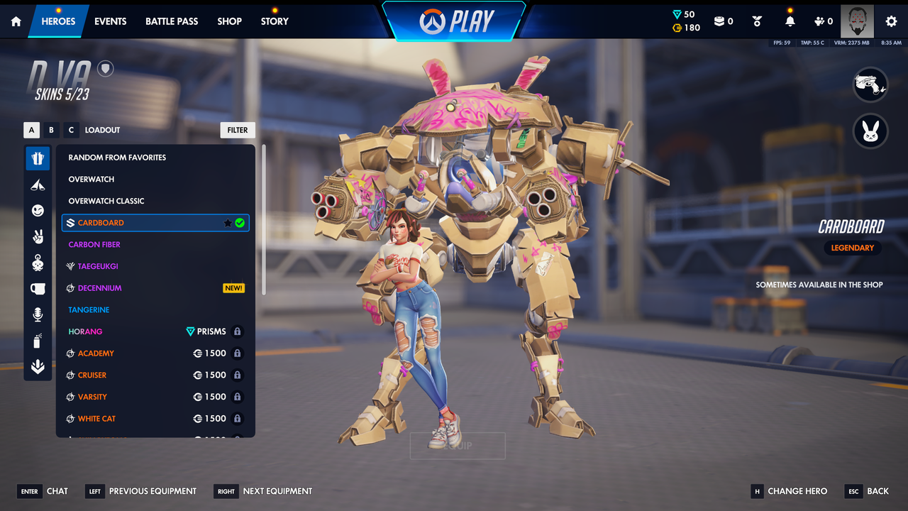 D Va Cardboard