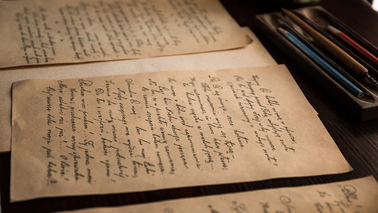 Carta antigua - Imagen de archivo