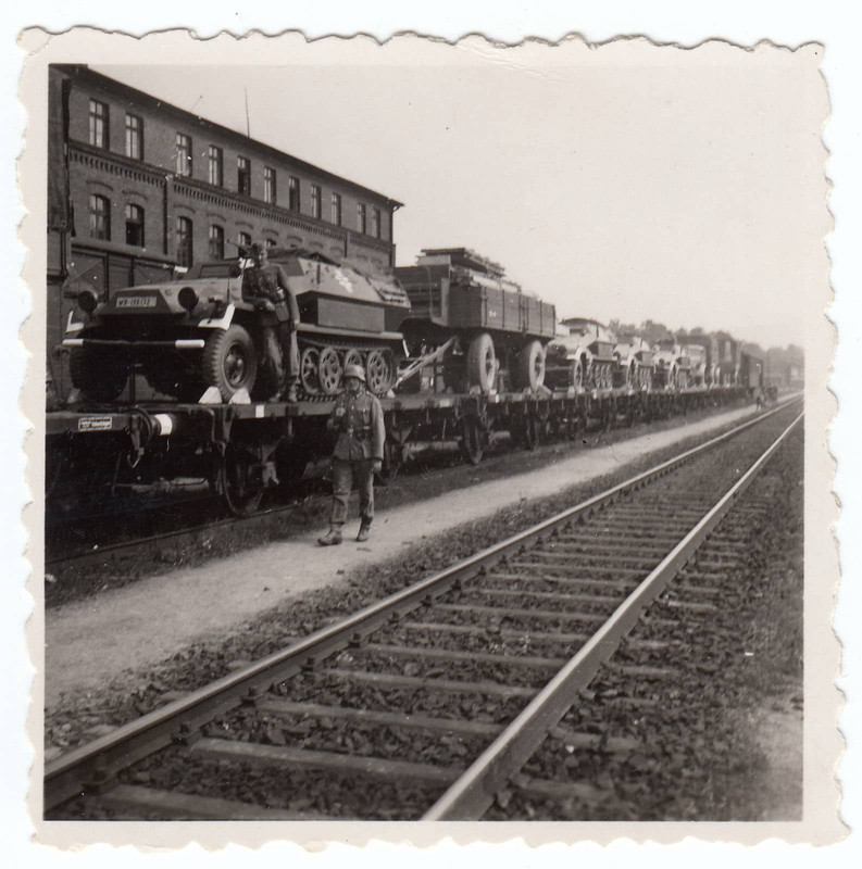 Soldaten Übung Sd.Kfz.Transportzug 1942