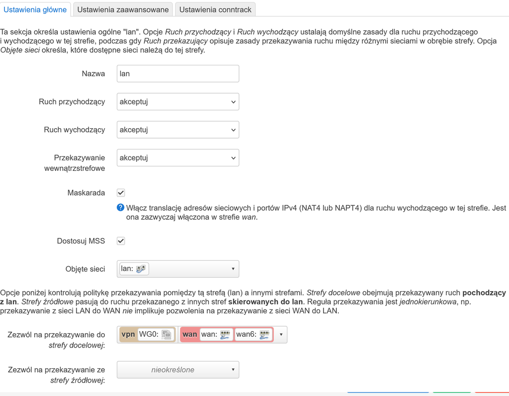 Zapora Lan WAN Vpn