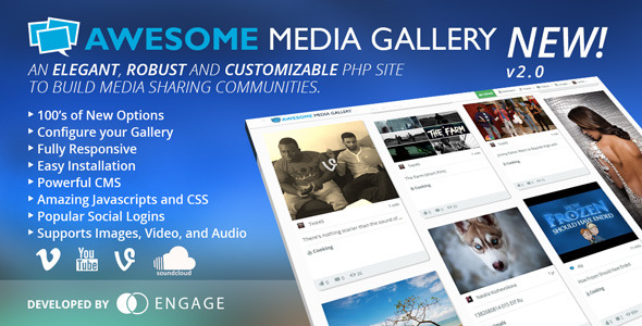 Awesome Media Gallery PHP Script