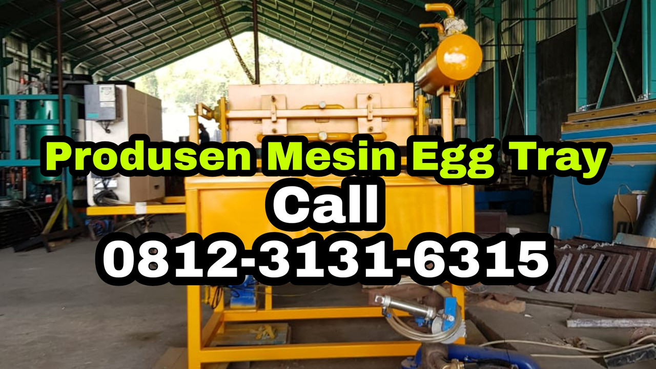 PROMO, TELP: 0812-3131-6315, Harga Mesin Pencetak Egg Tray Otomatis di Kotamobagu