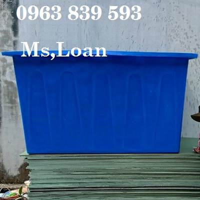 Thùng nuôi cá 2000L, bể nhựa nuôi cá chữ nhật 2000L / LH 0963.839.593 Ms.Loan Thung-nhua-dac-2000lit-chu-nhat