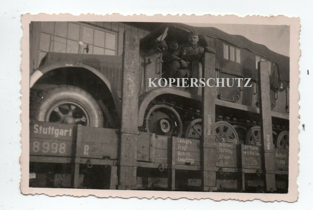 Frankreich nach Rumänie Zug Fahrt Eisenbahn Soldat SDkfz LKW Halbkette