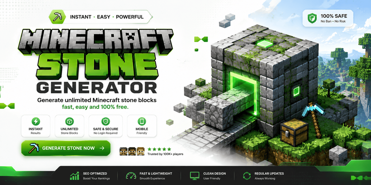 Minecraft Stone Generator 2026 how to build guide all editions