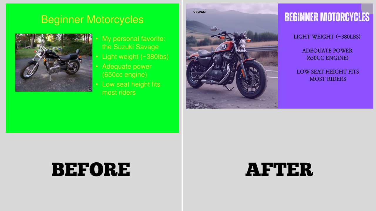 PowerPoint Redesign for Visuals