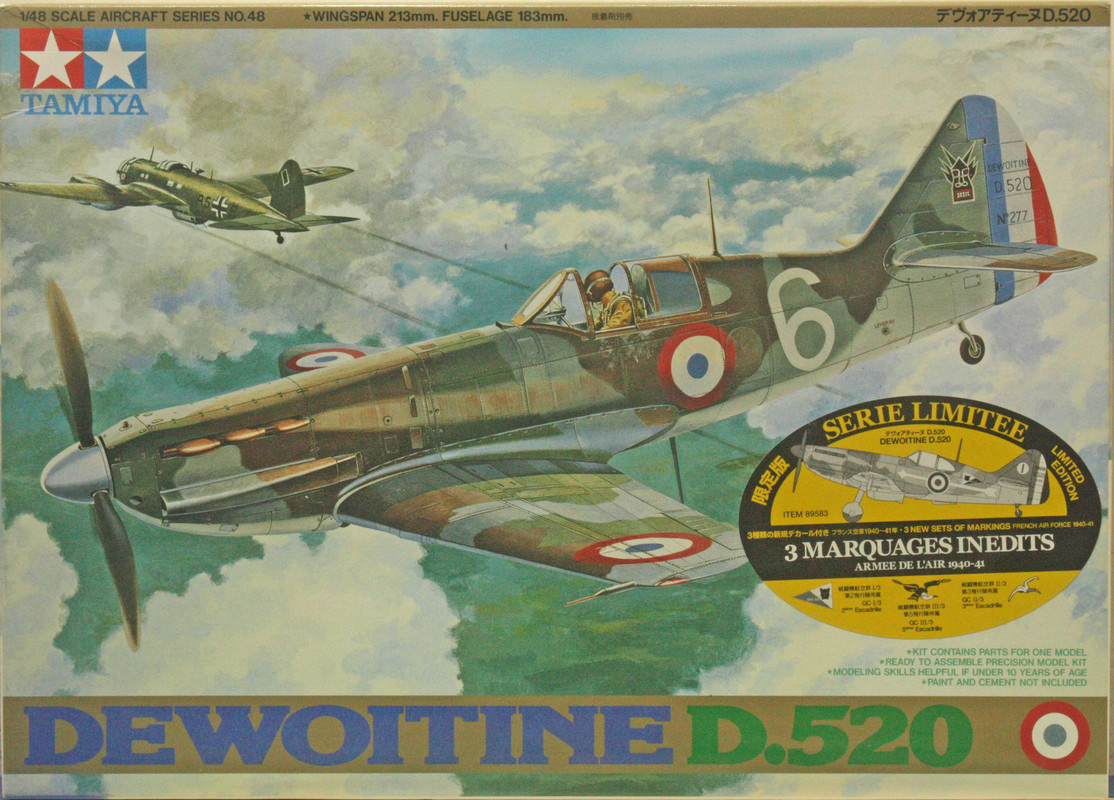 Dewoitine D.520 - Tamiya 1/48 Complete - Aircraft