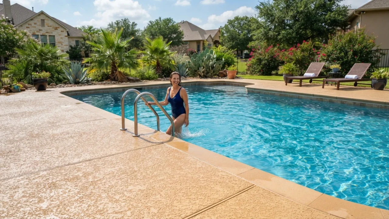 Kool Deck spray texture pool deck resurfacing San Antonio