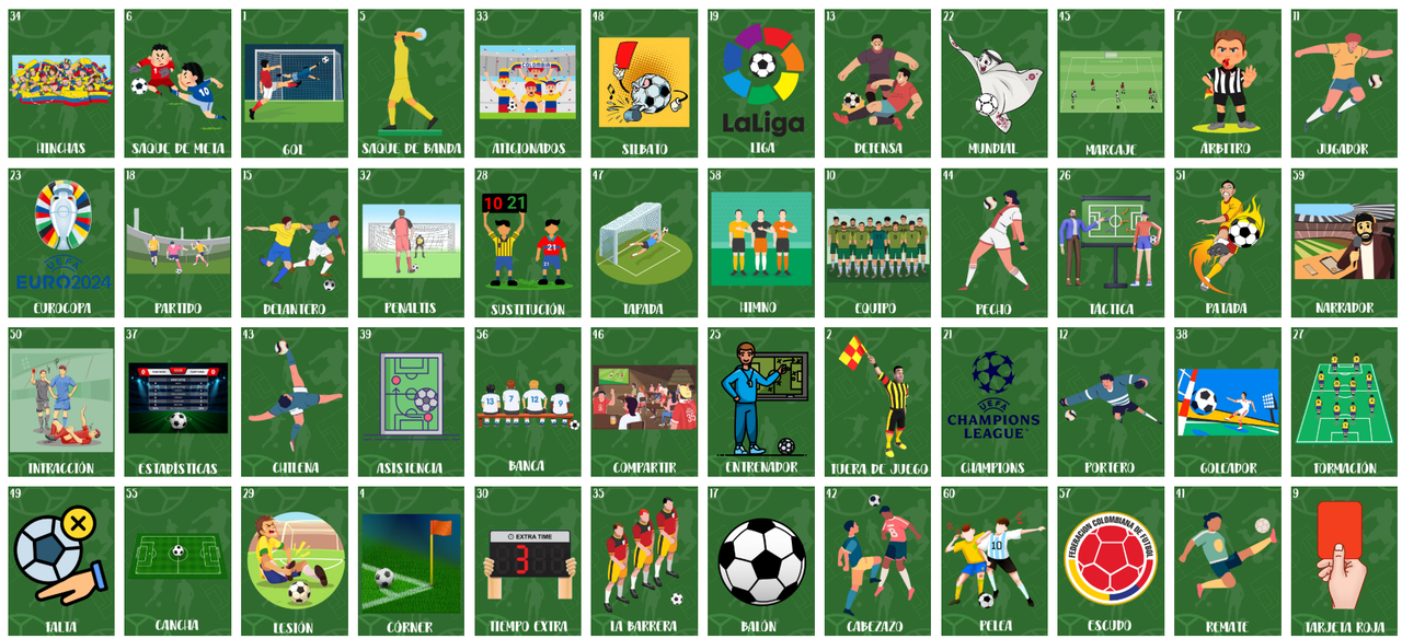 Cartones de Loteria Futbol