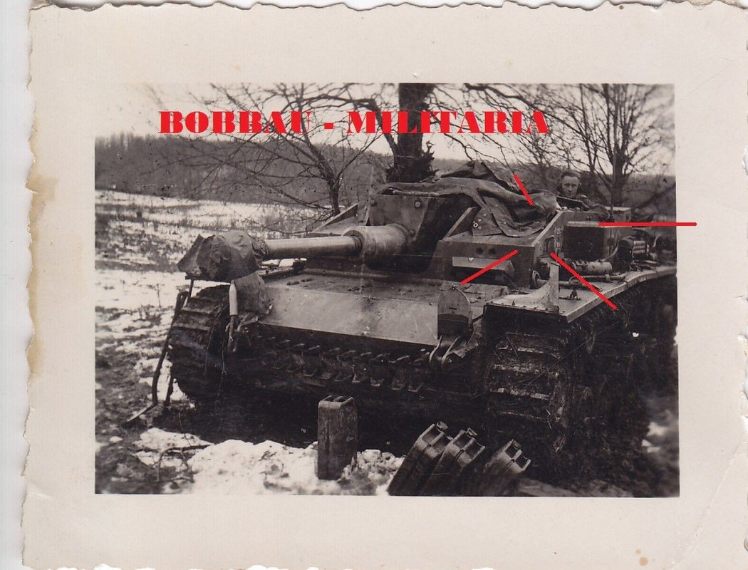 STUG III Langrohr Sturmgeschütz -Abt. 210 Wappen Tigerkopf Front