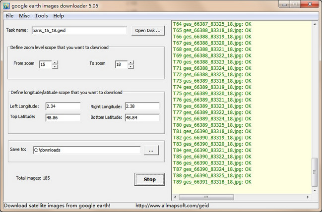 AllMapSoft google earth images downloader 6.29