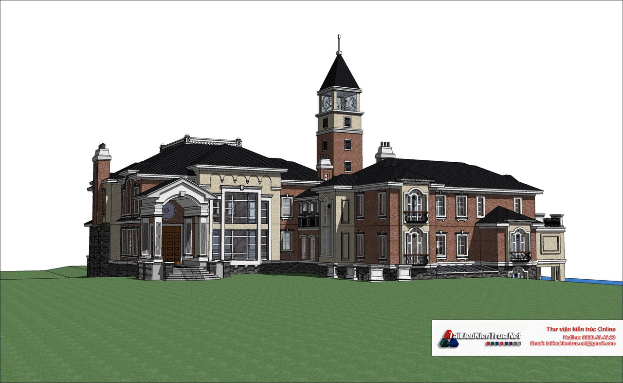 9-model-phoi-canh-3d-file-sketchup-biet-thu-lau-dai-phap-co68 (3