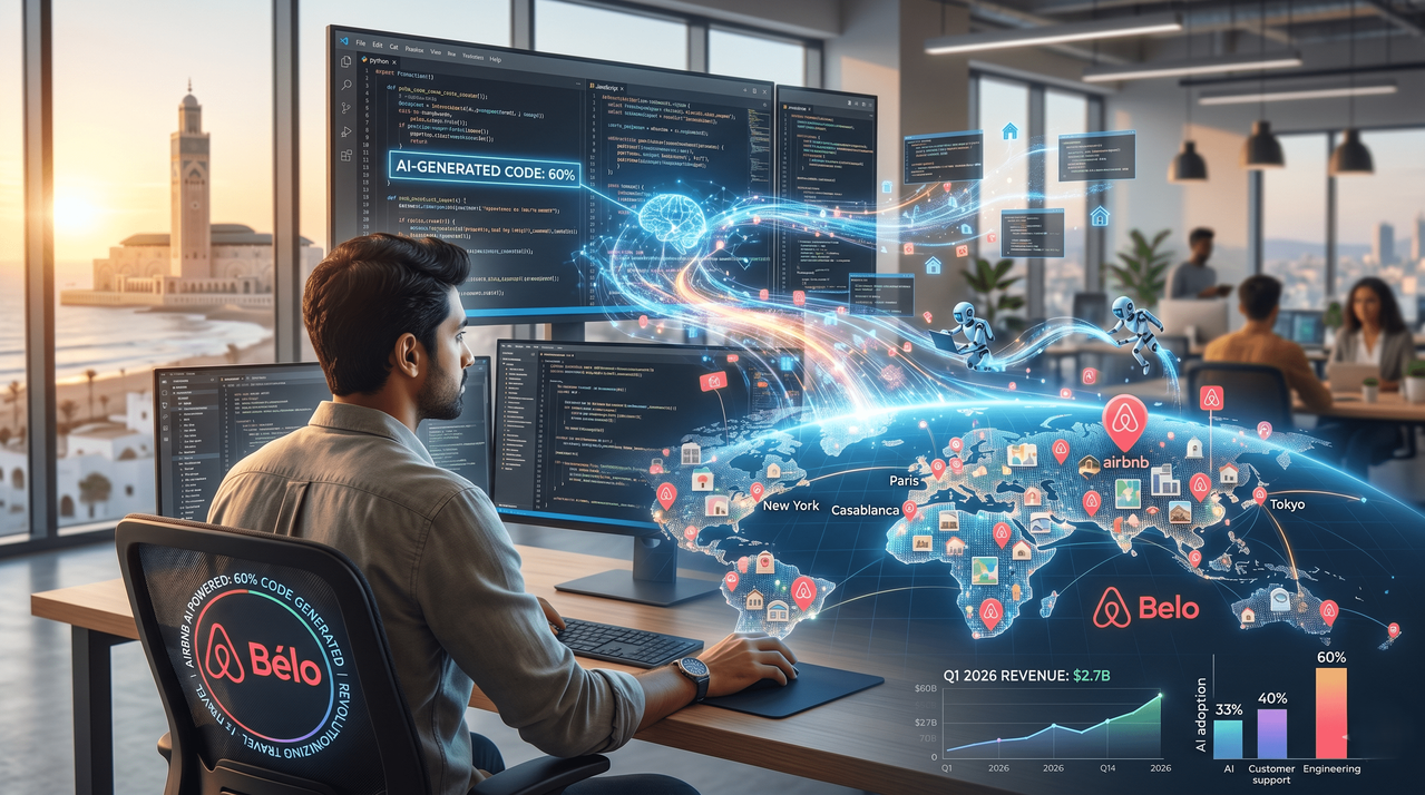 Airbnb AI Writes 60% of Code as Q1 Revenue Hits $2.7B