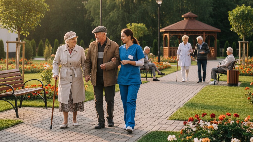 Прогулки дом престарелых - организация досуга на свежем воздухе для пожилых