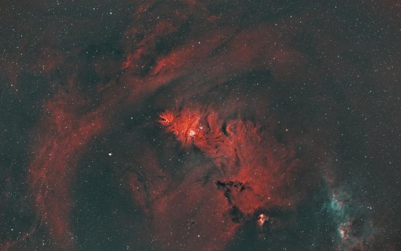 Cone nebula (Chritsmas tree cluster)