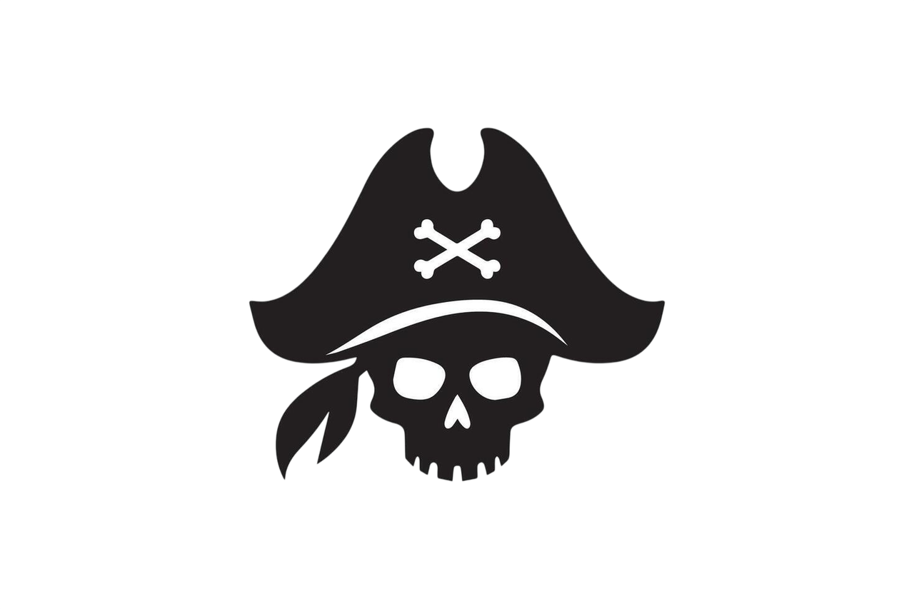 a pirate skull icon illustration free vector Photoroom