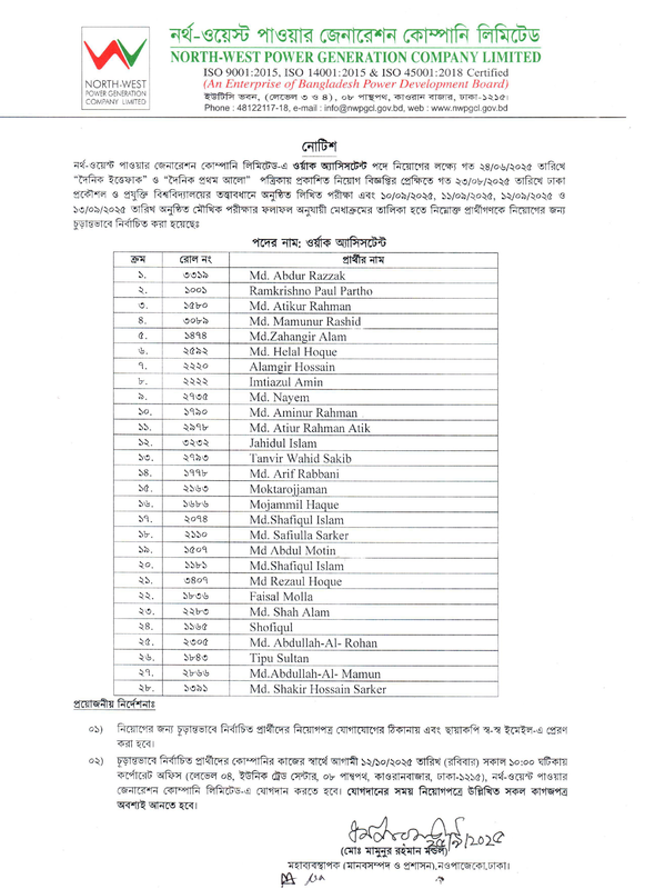 NWPGCL-Work-Assistant-Final-Result-2025-PDF