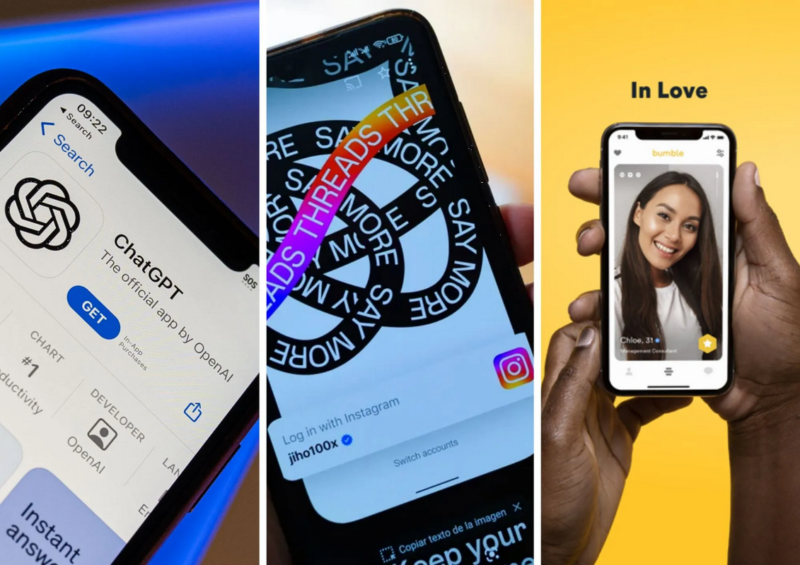 Mejores apps del 2023 de Android e iOS: Desde ChatGPT, Threads y Bumble