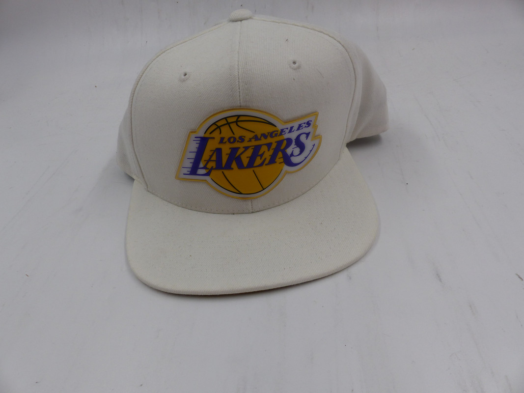 MITCHELL AND NESS 6HSSTD18031 WHITE PRESTO LOS ANGELES LAKERS SNAPBACK