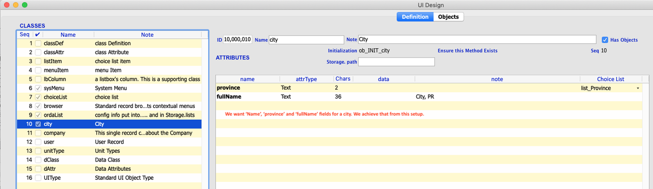 14 UI Design - 'city' definition (to avoid making small table fo