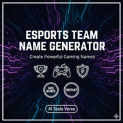 Esports Team Name Generator - Create Powerful Gaming Names | AI Tools Verse