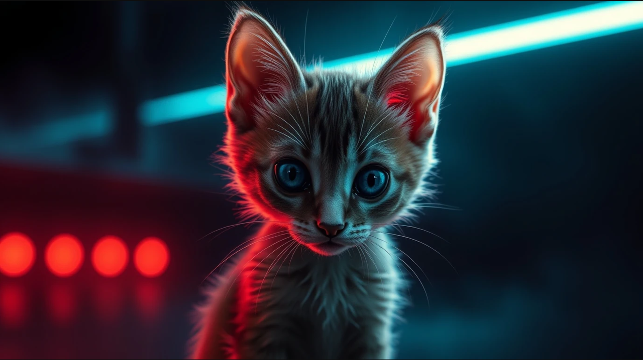 4K Kitty Background Wallpaper