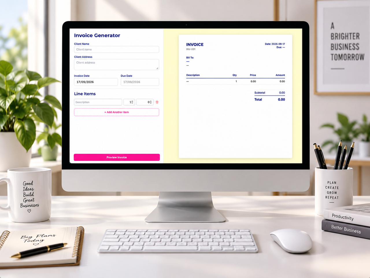 Quotation and Invoice Generator preview