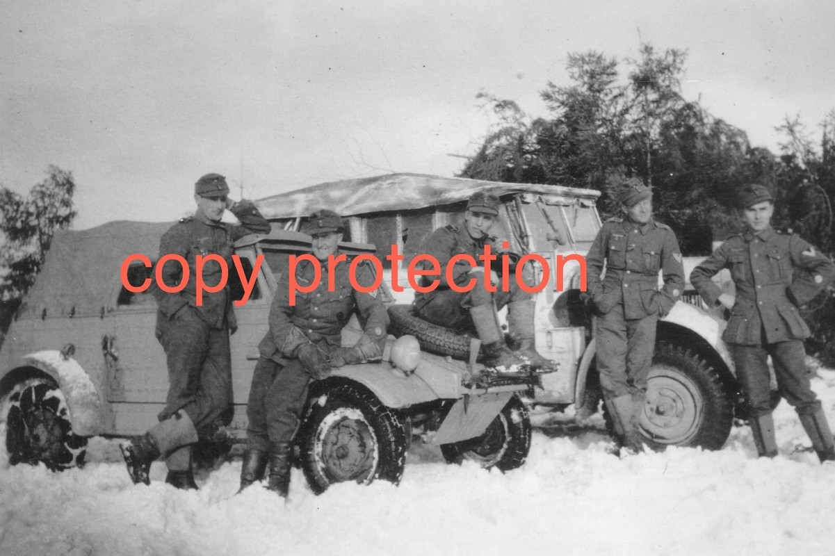 Orig. Foto VW 82 Kübelwagen der 78.STURM-DIVISION März 1944 Russ