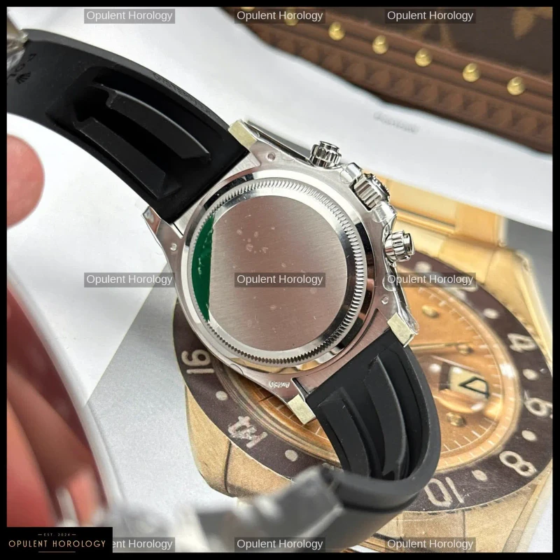 Rolex Daytona 126519LN Black Dial Diamond Indexes Oysterflex